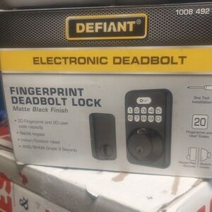 Matte Black Electronic Deadbolt